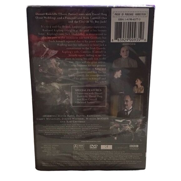 My Boy Jack DVD NEW Daniel Radcliffe - 5/$20 - Picture 2 of 2